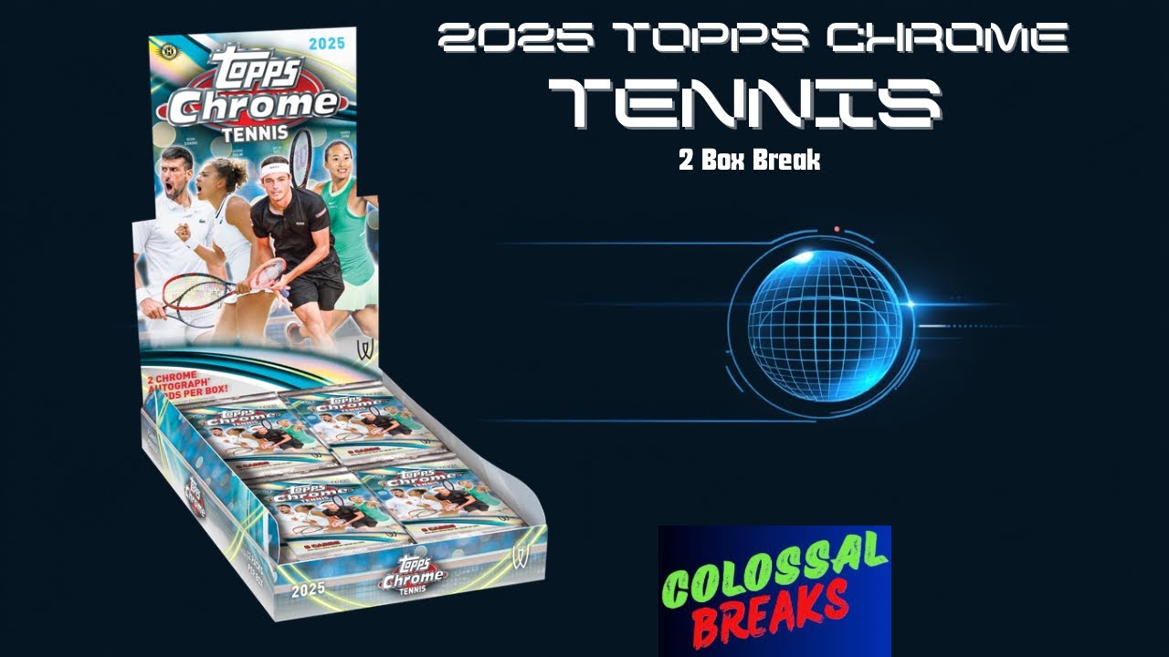 2025 Topps Chrome Tennis 🎾 Распаковка 2 коробок #topps #tennis #sportscard
