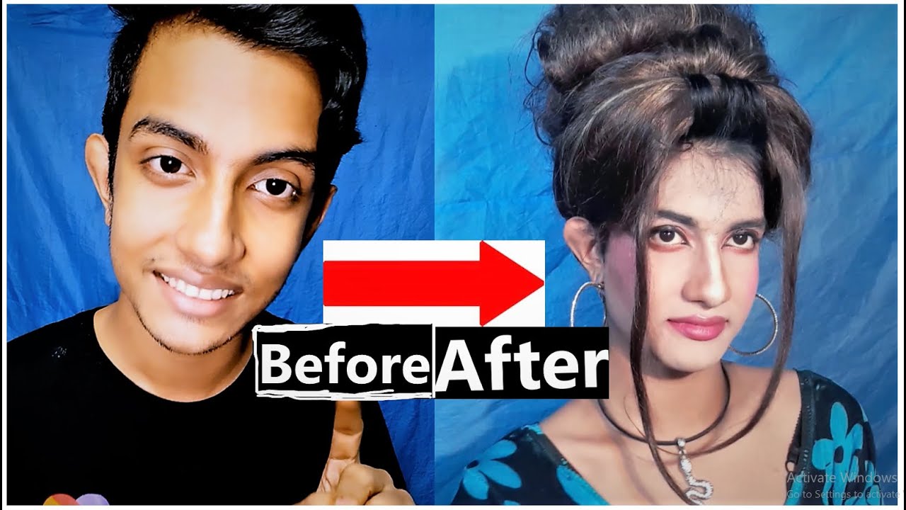 Amazing Male to Female Makeup Tutorial || Best Boy to Girl Makeup Transformation | Party Makeup look