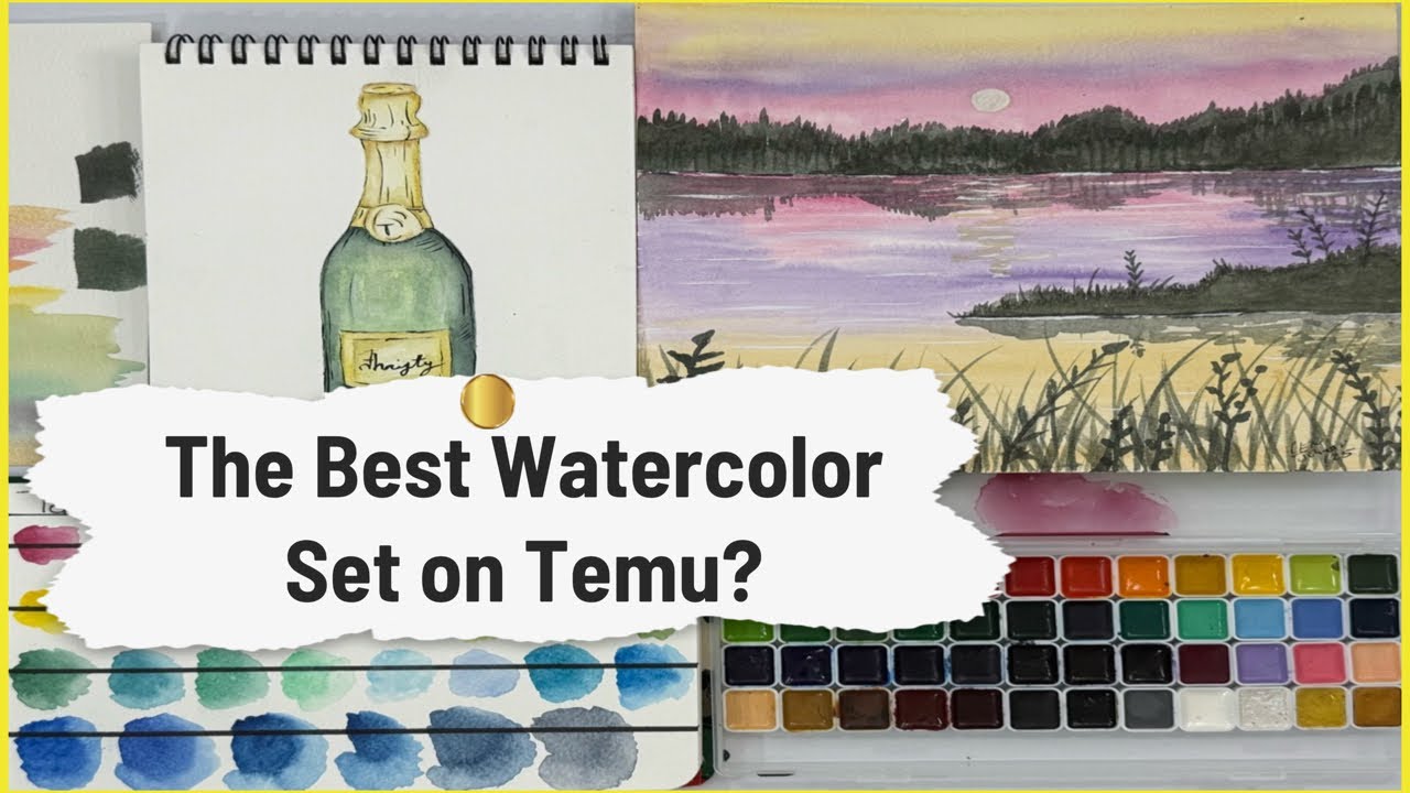 Where are They Now? A Strange Temu Watercolor Set (#temu art series)