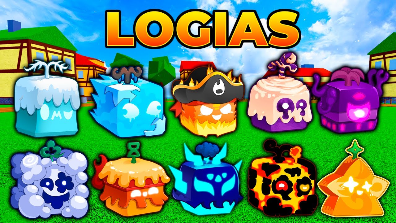 TODAS AS FRUTAS LOGIAS DO BLOX FRUITS!