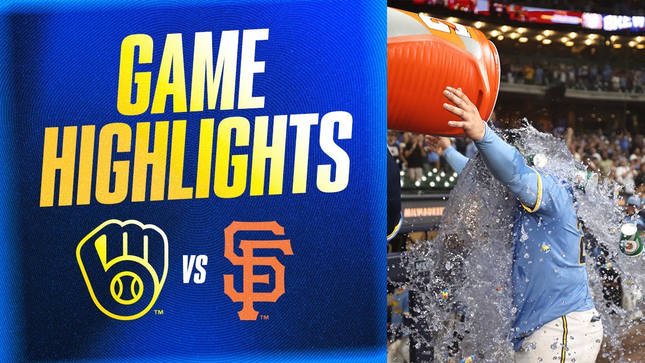 Giants vs. Brewers Game Highlights (8/22/25) | MLB Highlights