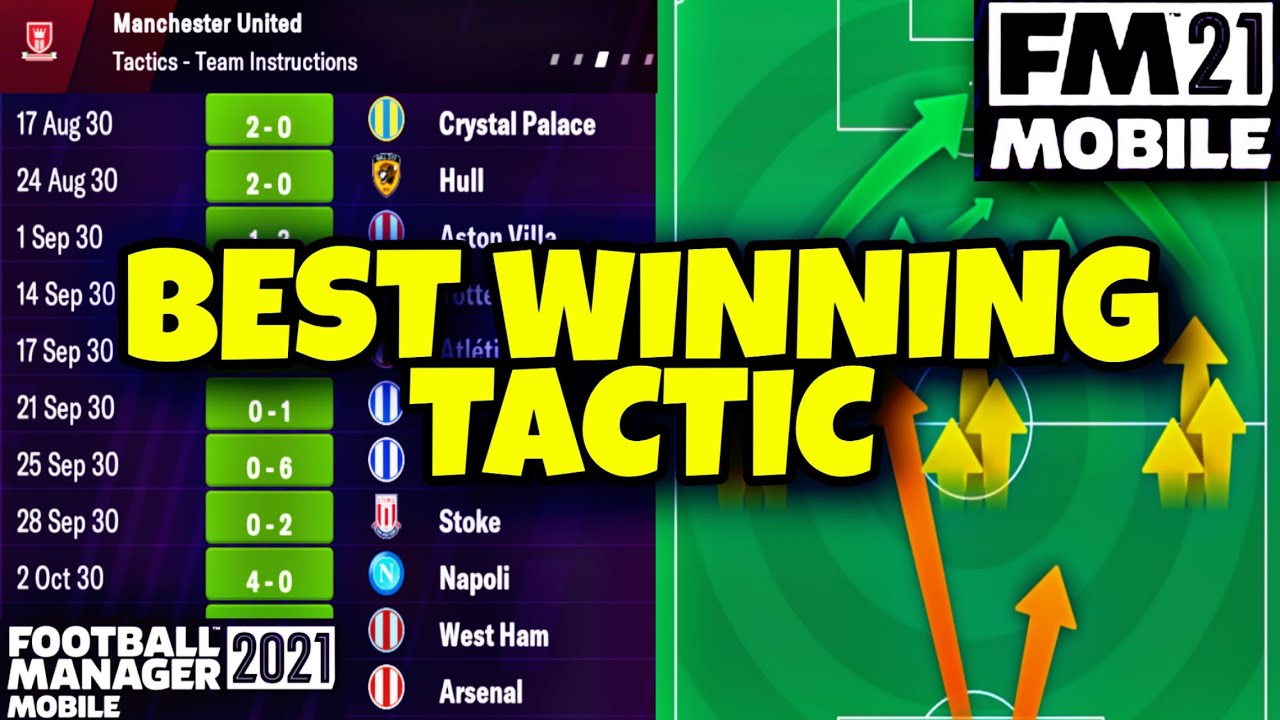 Football Manager 2021 MOBILE - BEST TACTICS  | Applicable For Small & Big Clubs