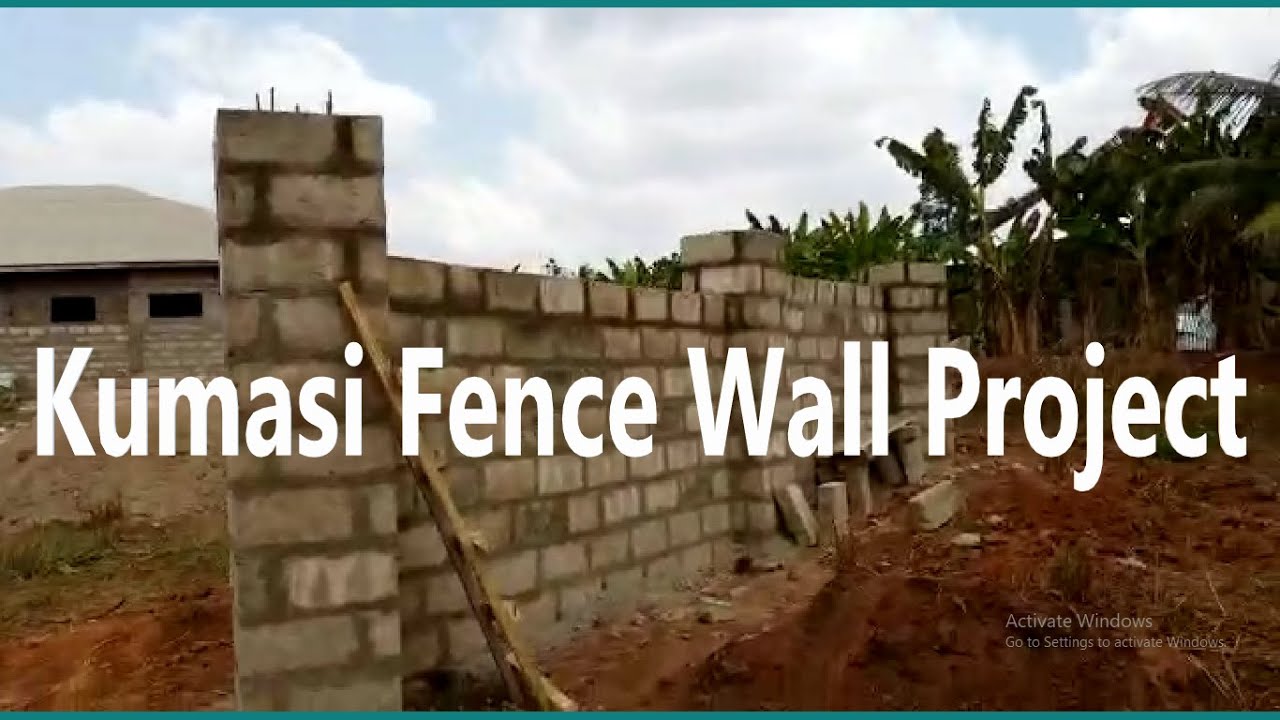 Building in Ghana | Cost of Putting Up A Fence Wall on A 90 X 100 Plot | #Fencewall
