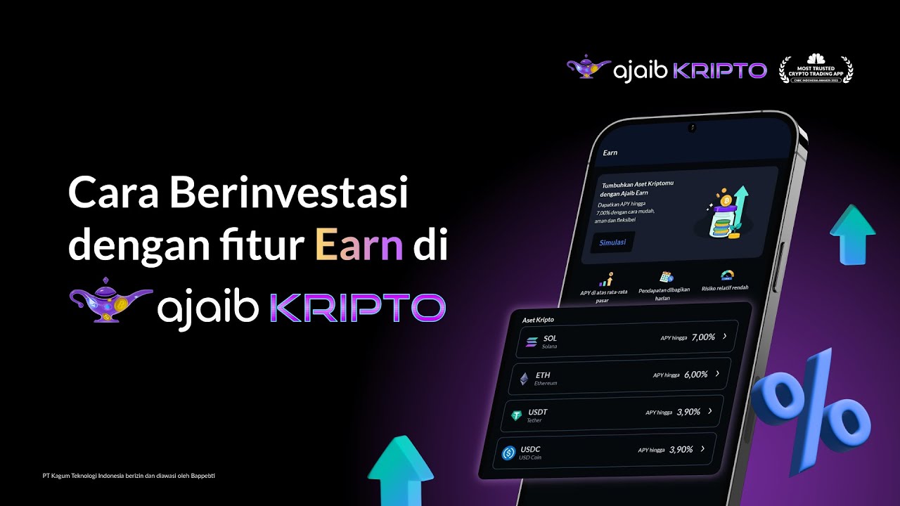 Cara Berinvestasi dengan fitur Earn di Ajaib Kripto