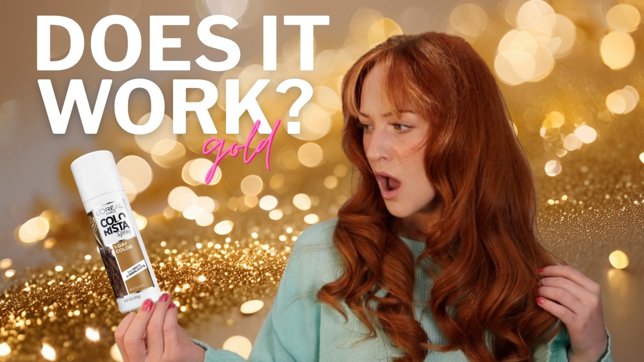 Необычный лайфхак для волос? Тест лака для волос L&rsquo;Or&eacute;al Colorista Gold!
