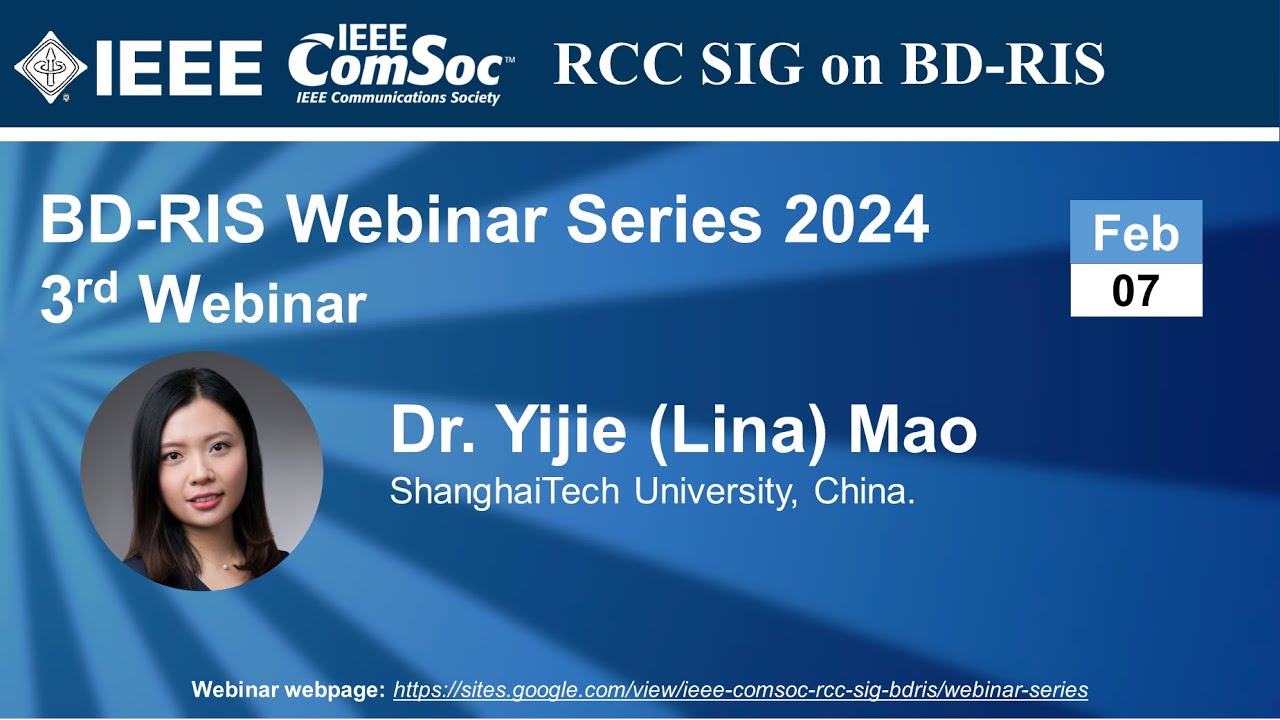 BD-RIS SIG Talk 3 - Dr. Yijie (Lina) Mao