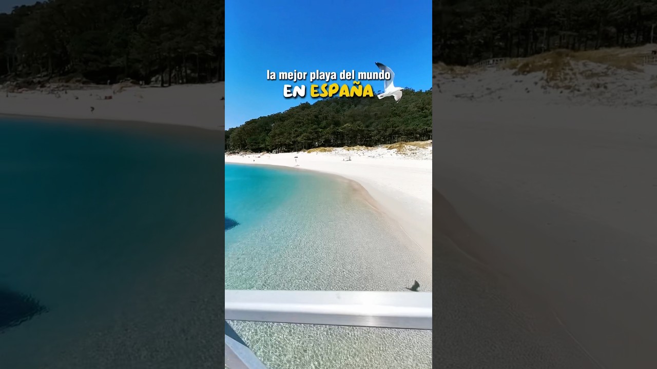 La mejor playa del mundo est&aacute; en Espa&ntilde;a 🇪🇸🏖️ #playaderodas #islascies #galicia #playasdeespa&ntilde;a