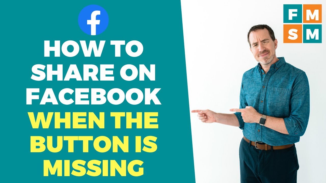 How To Share Facebook Posts When Button Is Missing