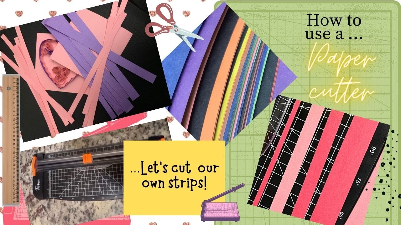 How to use a paper Cutter | How to use professional cutters | Cut  Quilling Strips manually | Strips