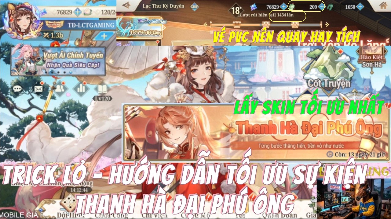 Tam Quốc Huyễn Tướng VNG - Hướng Dẫn Tối Ưu sự Kiện Thanh Hà Đại Phú Ông | Phong Vật chí Mùa 2