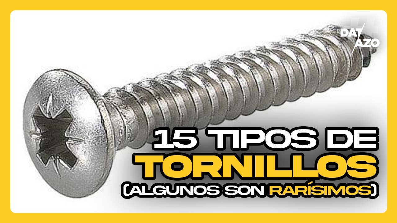 15 Tipos de Tornillos (algunos son RAR&Iacute;SIMOS) &bull; #Datazo