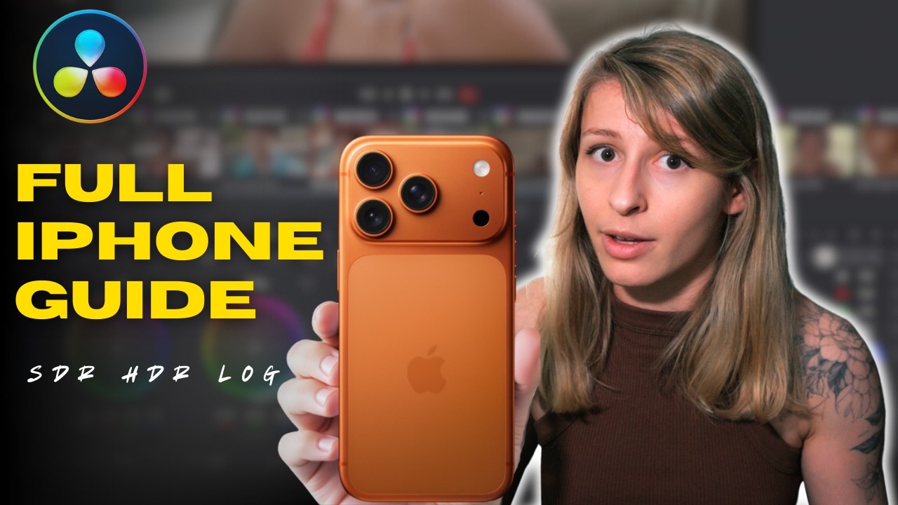 How to Color Grade an iPhone Footage in DaVinci Resolve ? SDR HDR and LOG