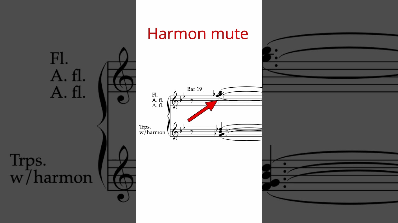 Trumpet with Harmon mute #orchestration #brass #jazz