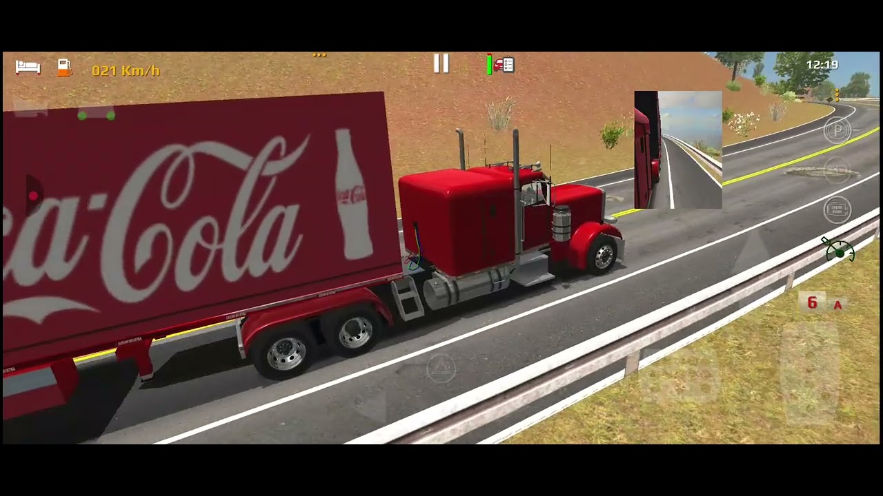 simulato truck veículo americano,da coca cola circulando por manaus Deus abençoe