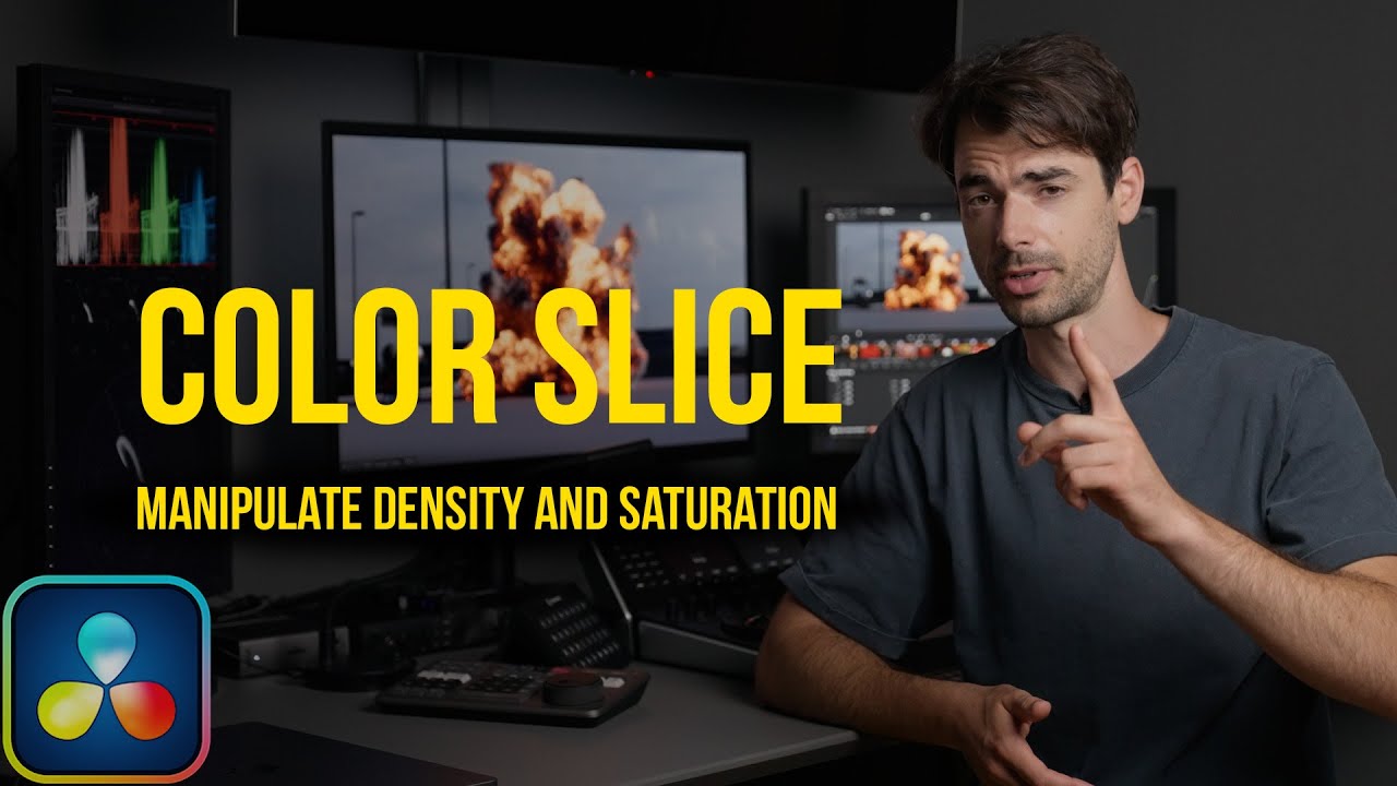 COLOR SLICE: Узнайте прямо сейчас! Инструмент «Плотность и насыщенность» в Davinci Resolve