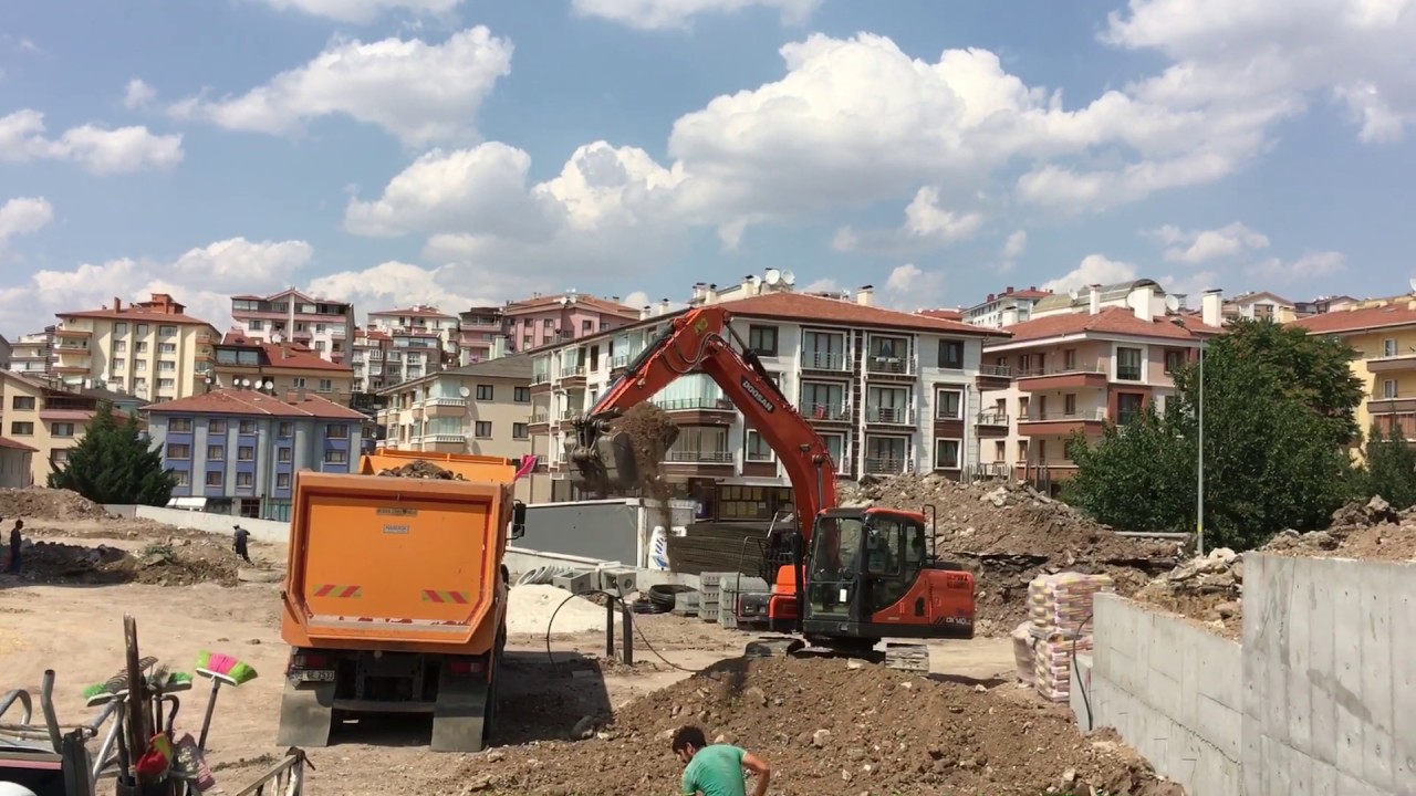 Doosan dx 140 lc  ekskavat&ouml;r hafriyat y&uuml;kleme