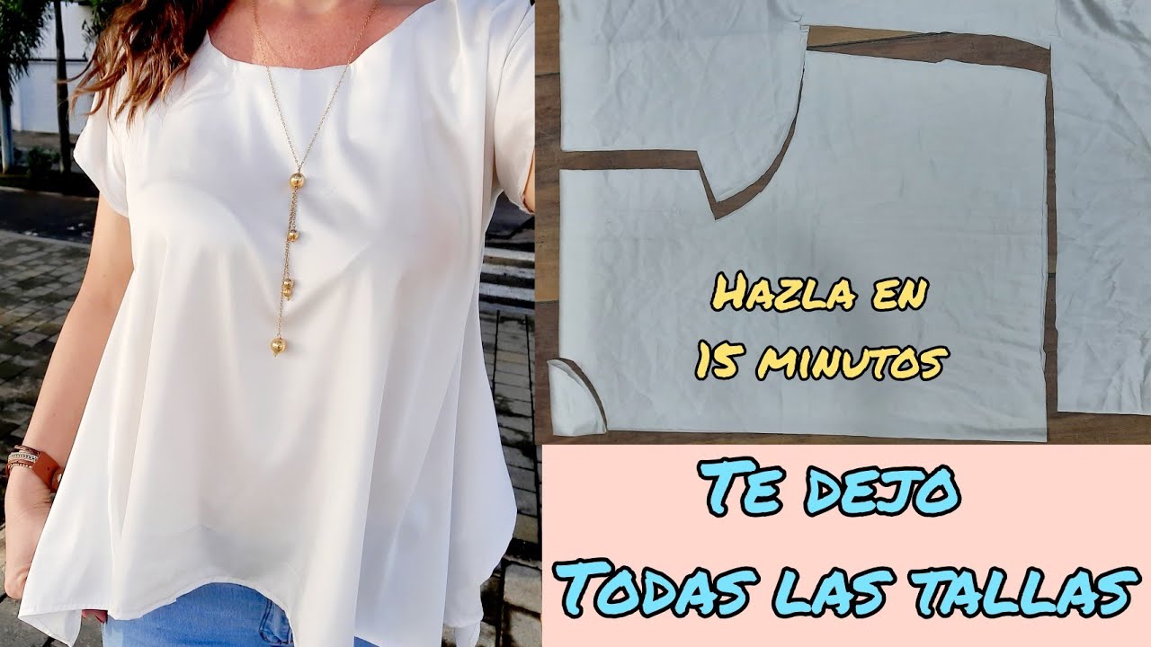 CÓMO HACER UNA BLUSA FÁCIL Y BONITA