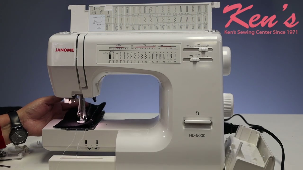 Janome HD5000 Sewing Machine Tutorial with Ken's Sewing Center in Muscle Shoals, AL