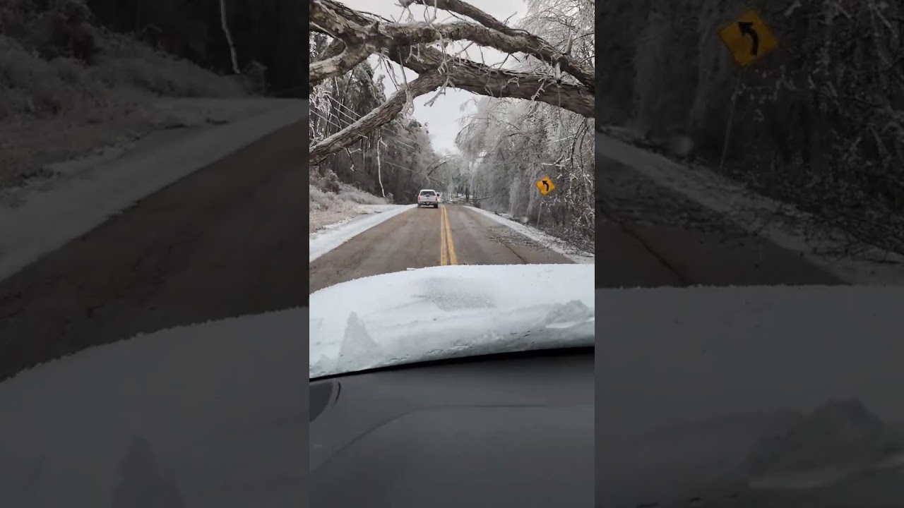 Counce, TN, Rt 57 after 2026 ice storm