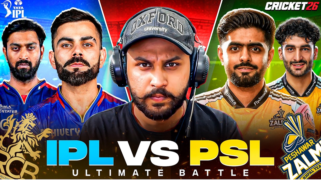 RCB 🆚 Peshawar Zalmi 🔥 IPL vs PSL in Cricket 26!