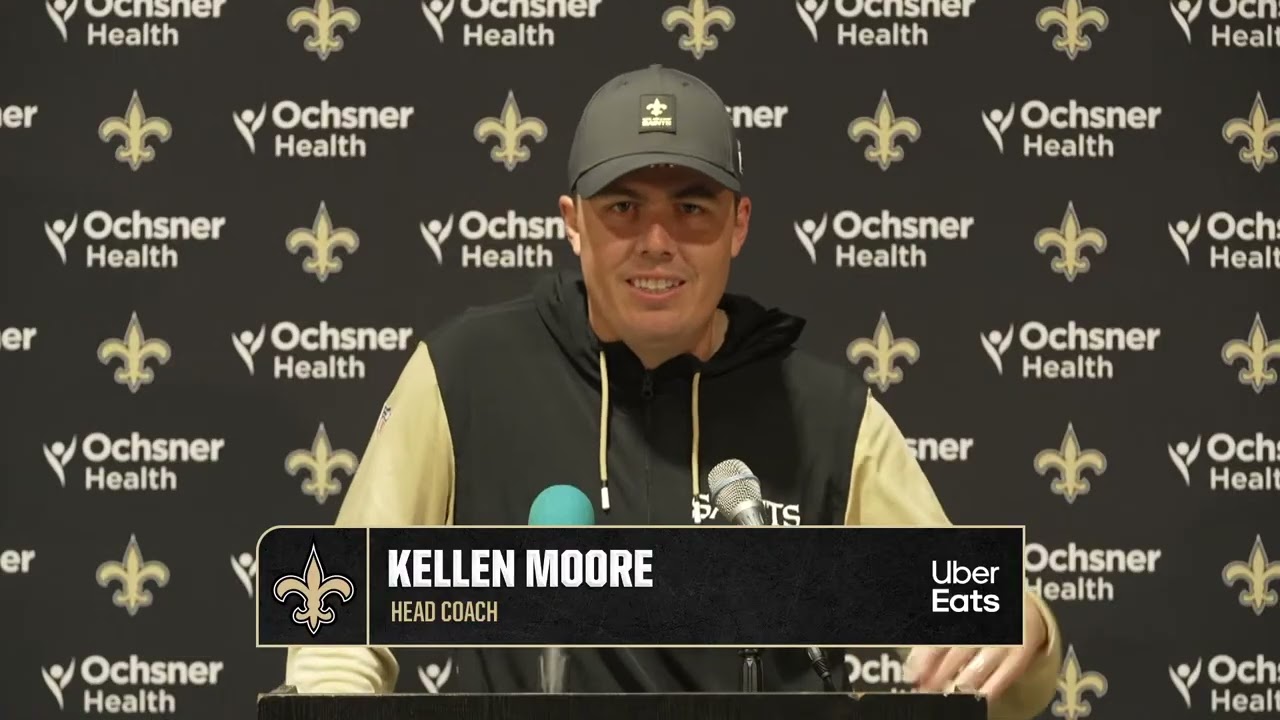 Kellen Moore Recaps Win at Tampa | Saints-Buccaneers Postgame | 2025 NFL Week 14