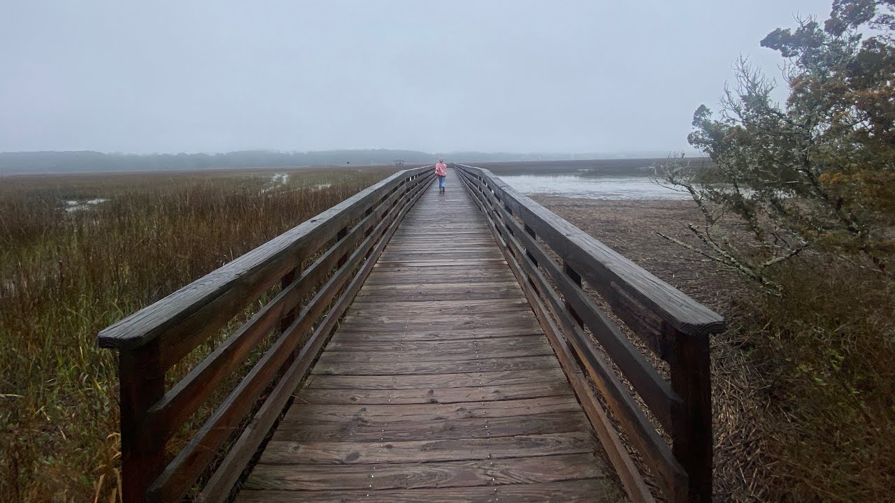 A rainy day at Huntington Beach State Park and a walk through Atalaya. 