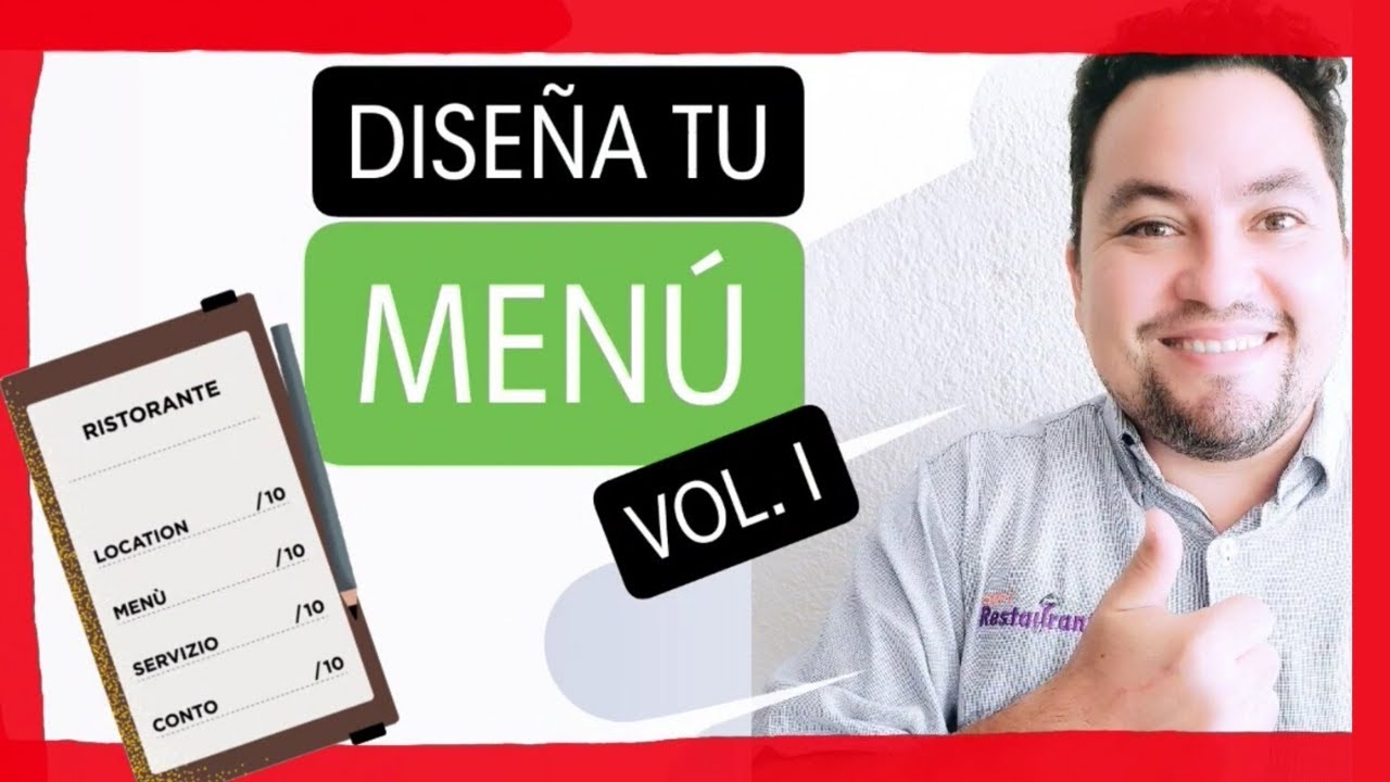 Diseño de MENÚ para RESTAURANTE #1▶(conceptos BÁSICOS)