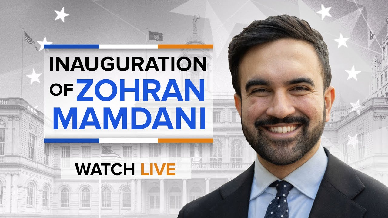LIVE | Zohran Mamdani's inauguration ceremony