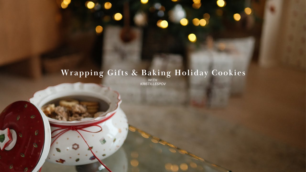 Видеоблог о зимних праздниках | Упаковка подарков и выпечка праздничного печенья 🎁🍪🎄