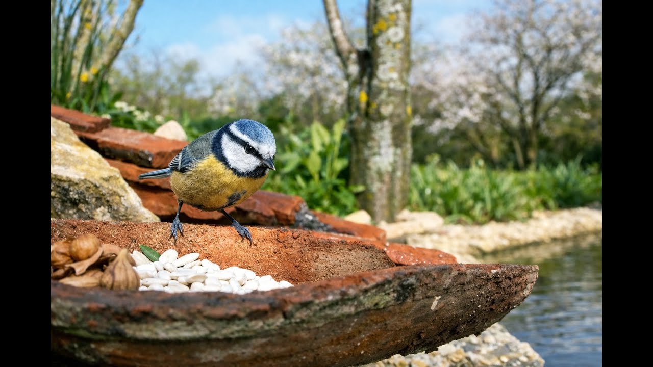 08.02.2026 12:00 🟥 LiveStream – Bird Activity at a Peaceful Backyard Pond