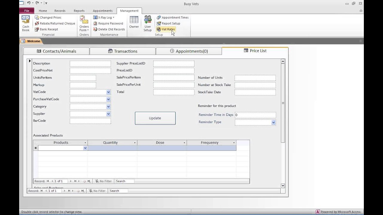 22.Vat Rate Setup