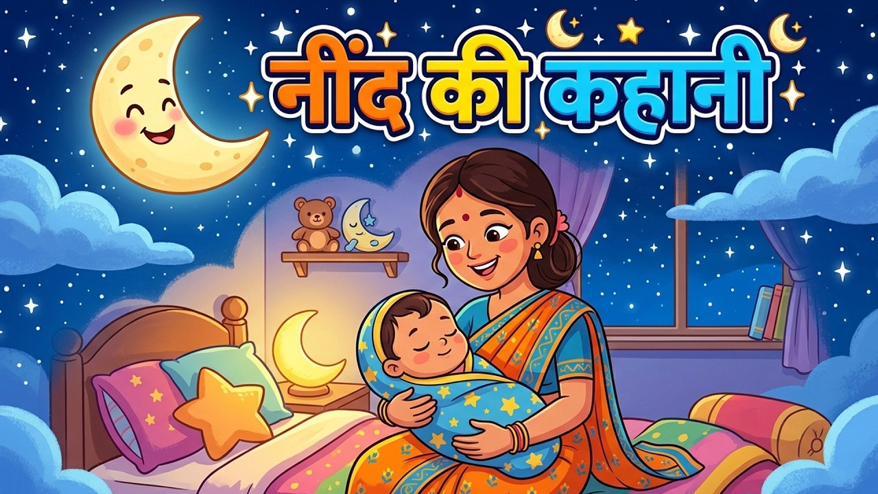 Aaja Nindiya Rani Aaja Hindi Lullaby | Baby Sleep Song | Popular Hindi Lori Short