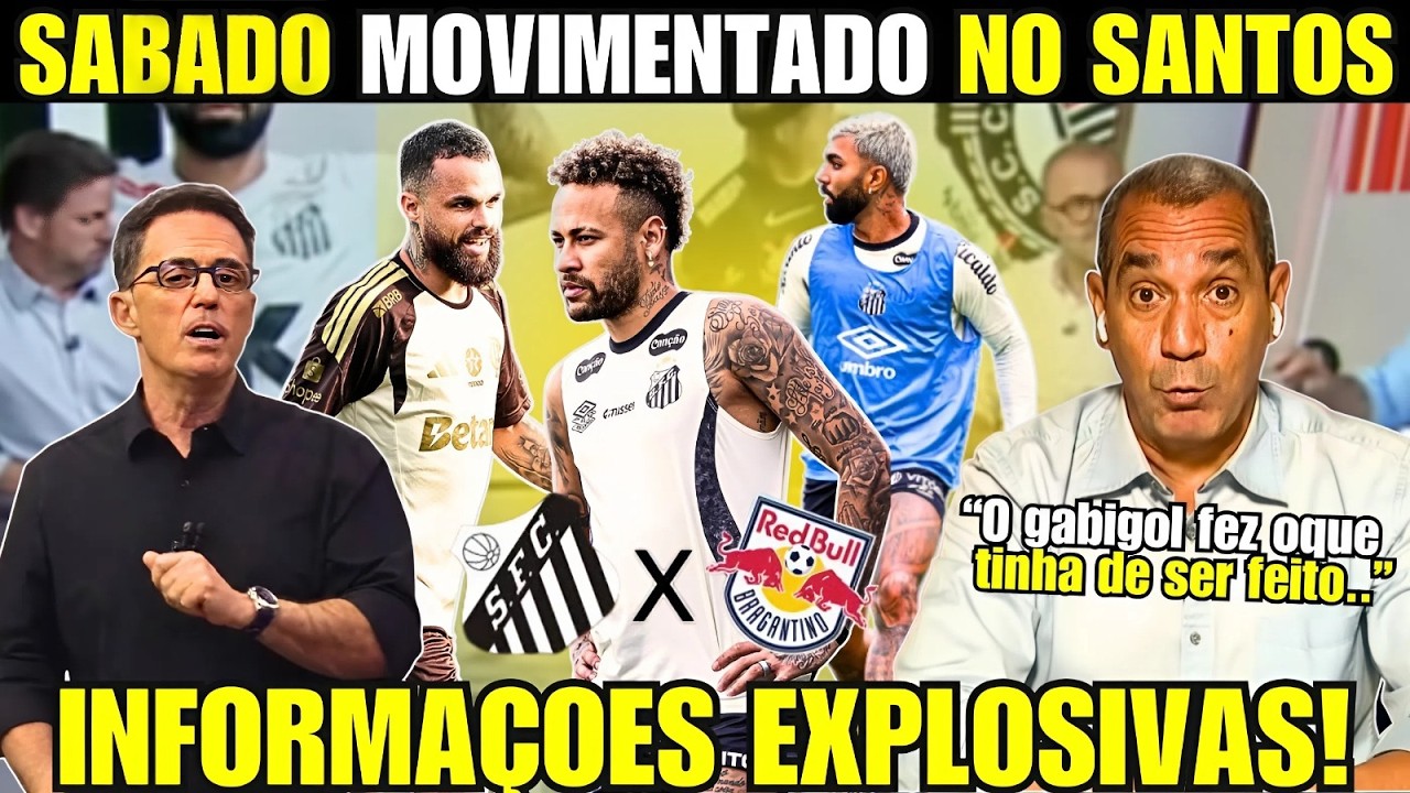 MADRUGADA DE SÁBADO AGITADA NO SANTOS! TUDO DE SANTOS VS RED BUL E MERCADO DA BOLA DO PEIXE