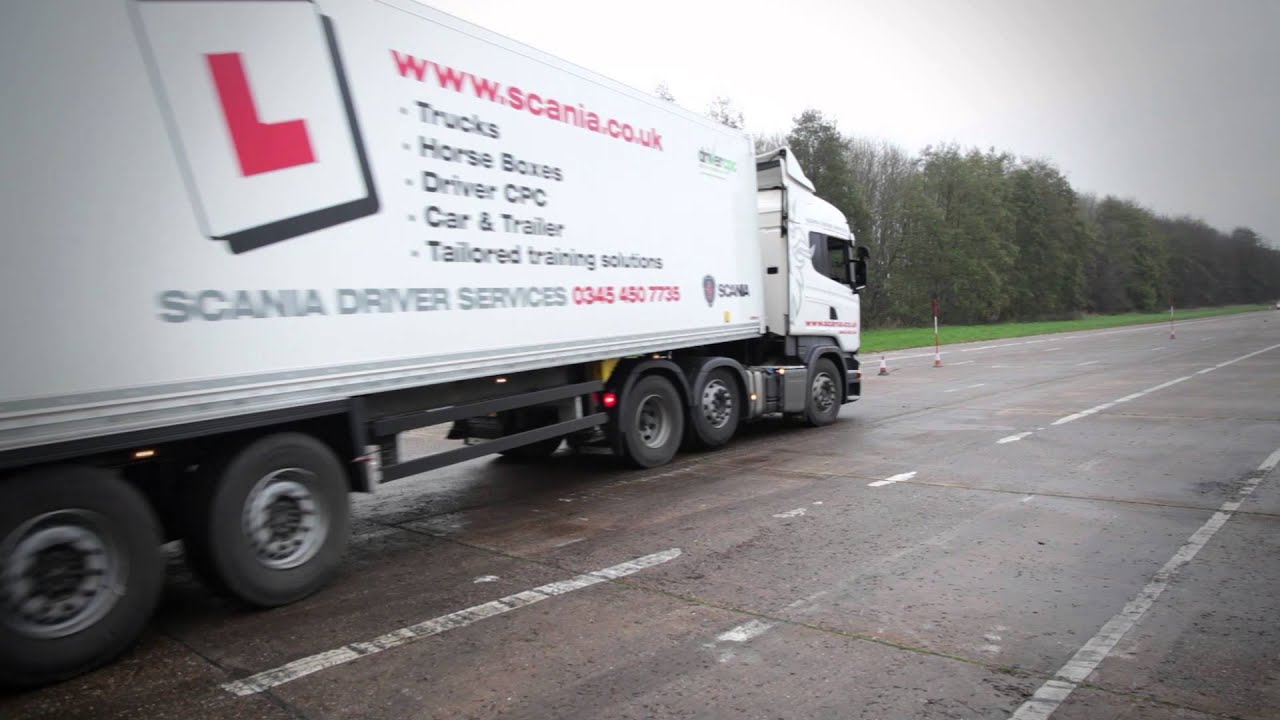 GEM106 Sam & Amy Learning to drive a truck with Scania Driver Training