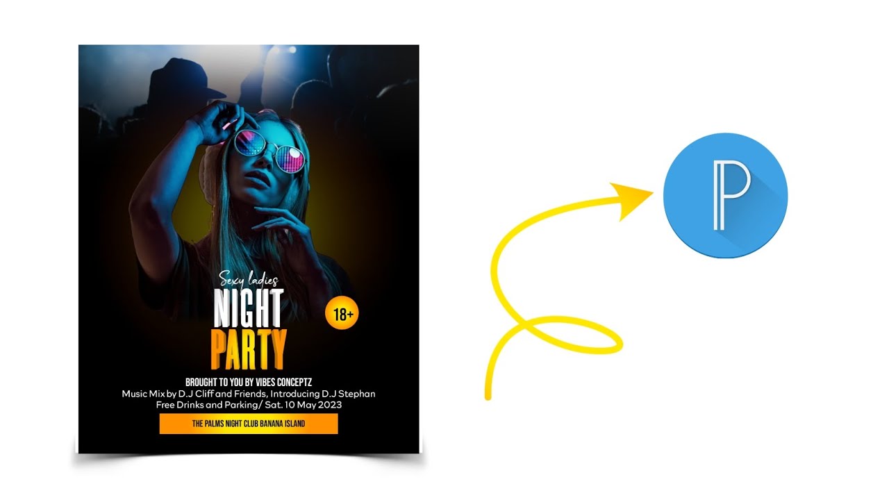 How to create a Flyer on Pixellab | Party Flyer