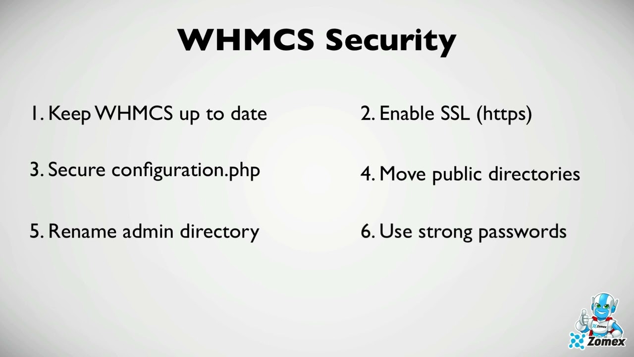 WHMCS Security Checklist | WHMCS Tutorial