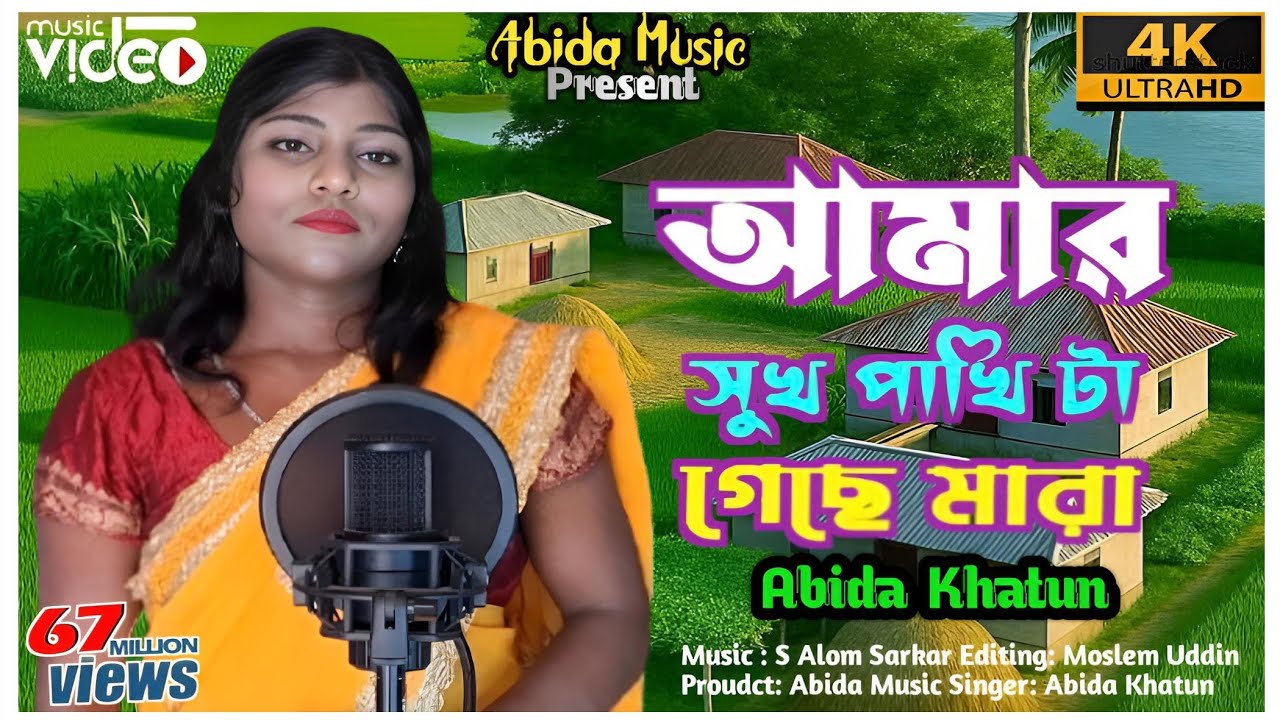 আমার সুখ পাখিটা গেছে মারা ।। Amar Sukh Pakhi Ta Gase Mara ।। Bangla Song  ।। Abida khatun