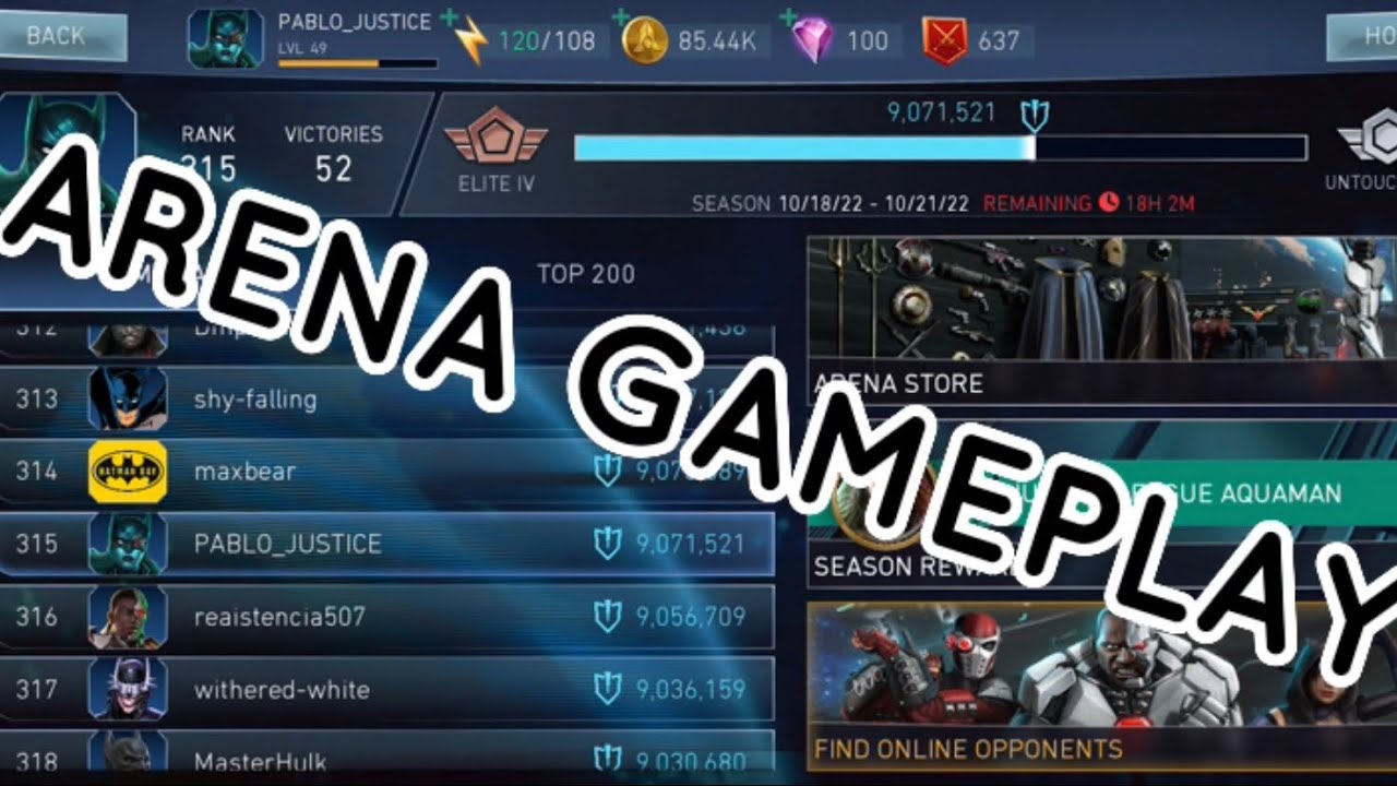 ARENA GAMEPLAY “WITH REALLY GOOD TEAMS” | Injustice 2 Mobile