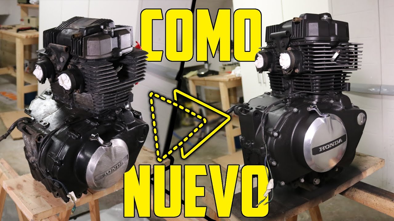 Dejamos el MOTOR de 30 AÑOS como NUEVO | Como PINTAR MOTOR de MOTO🚀CAFE RACER desde CERO💥[CAP. 2]