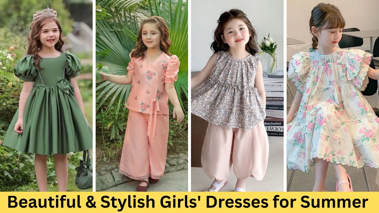 Beautiful & Stylish Girls' Dresses for Summer |Trendy Kids' Fashion|Latest Girls' Dress Designs 2025