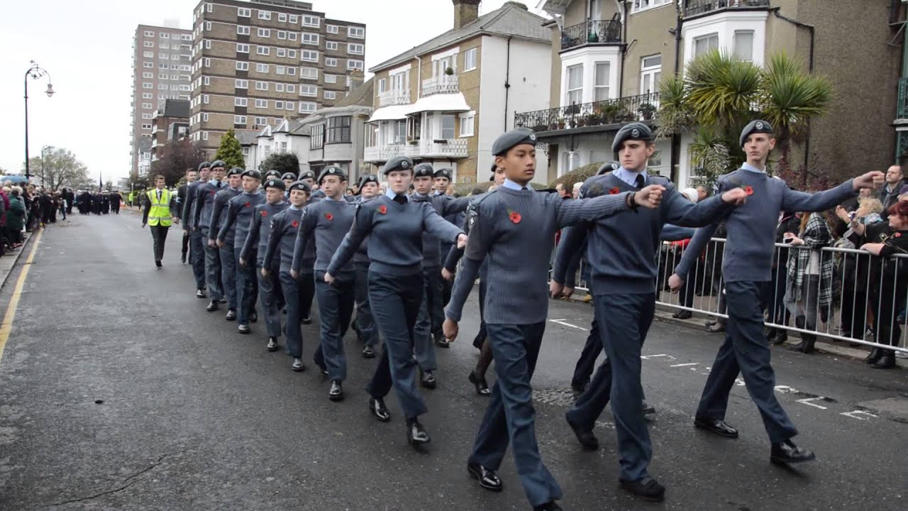 Southend Remembrance March past. Clifftown parade.  November 9th, 2014