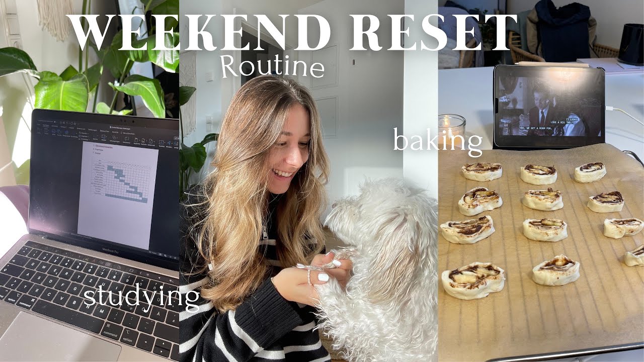 WEEKENDRESET AS A STUDENT // studying, cleaning, Trainingsroutine, Essen, Filmeabend
