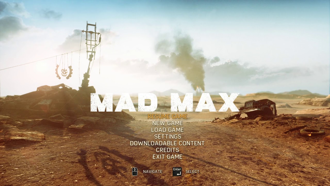 Mad Max Road Warrior Ambience   Main Menu   Music + Sounds