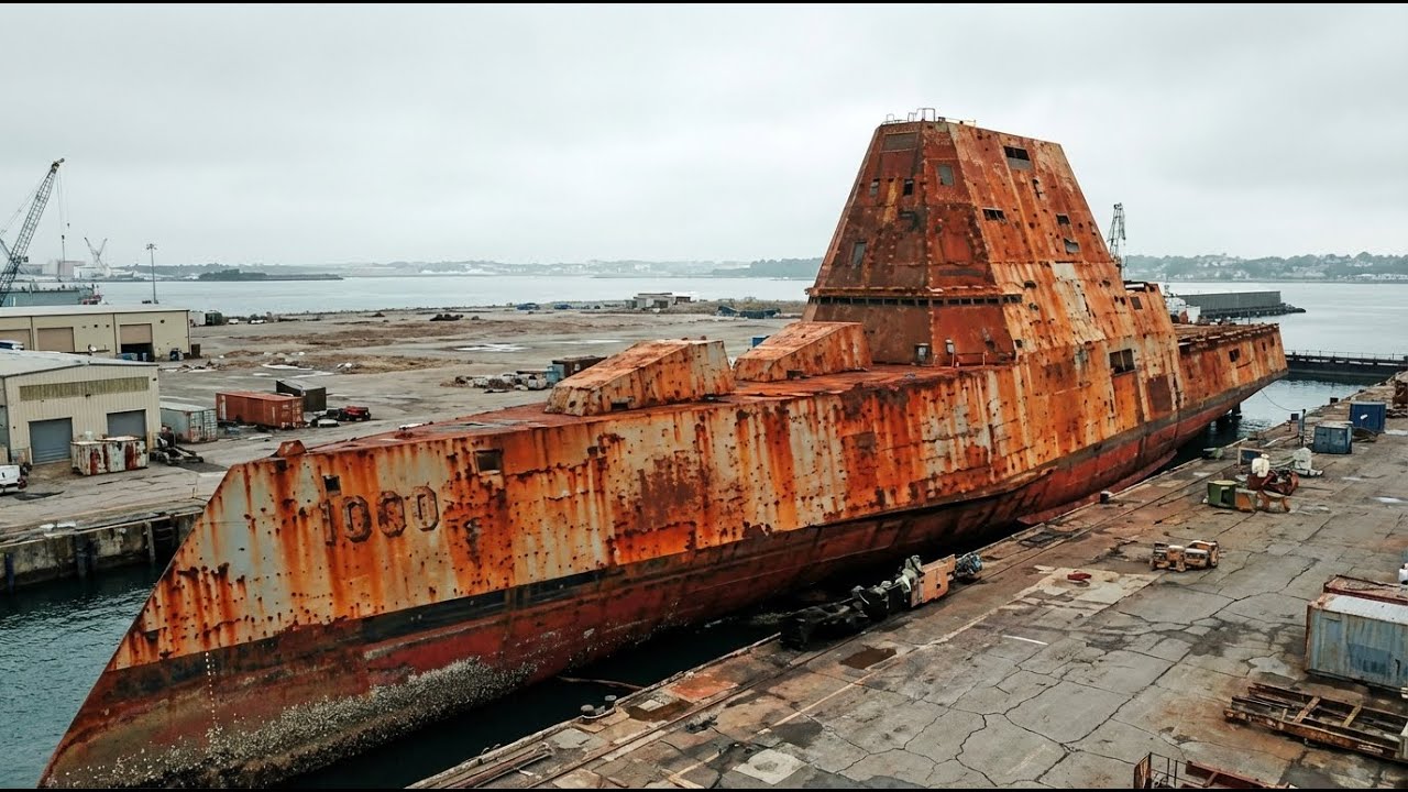 Restoring the Heavily Damaged USS Zumwalt in One Day | $50 Billion Warship ASMR#asmr #restoration