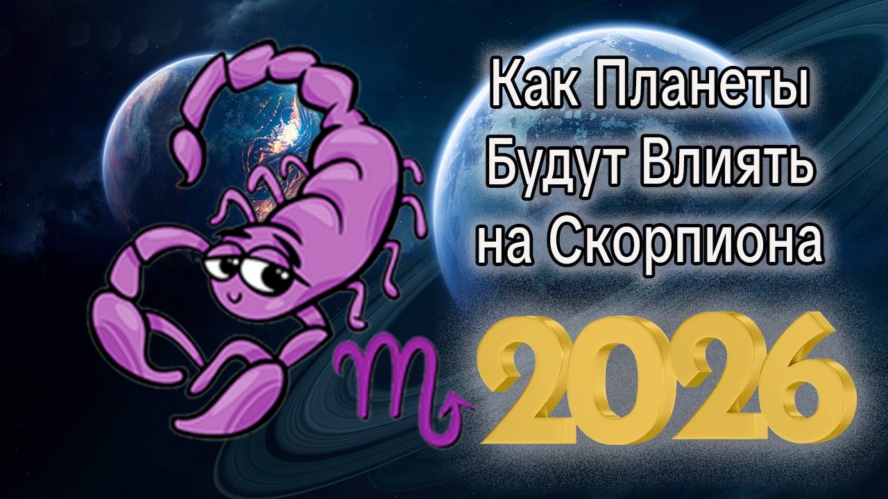 Как Планеты Будут Влиять на СКОРПИОНОВ в 2026 году