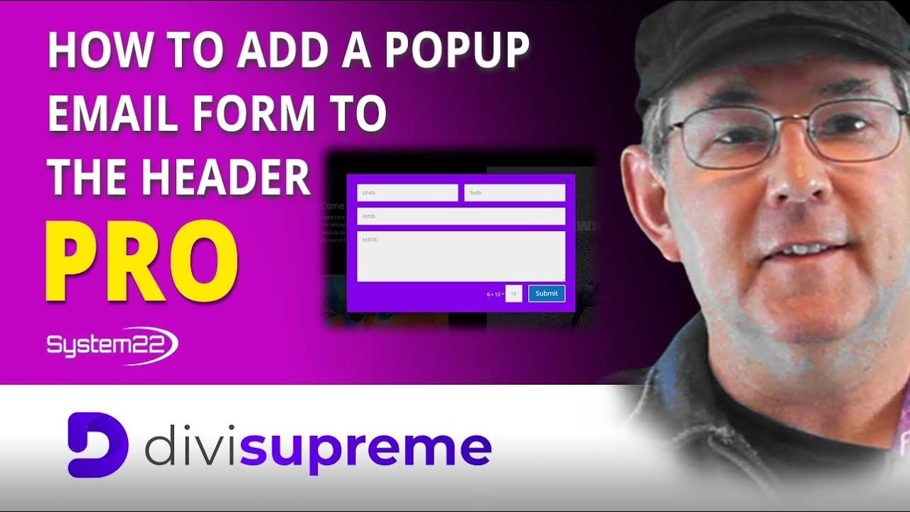 Divi Theme How To Add A Popup Email Form To The Header 👍👍👍