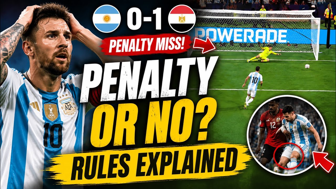 MESSI MISSES PENALTY | Argentina v Egypt penalty controversy rules explained | World Cup 2026
