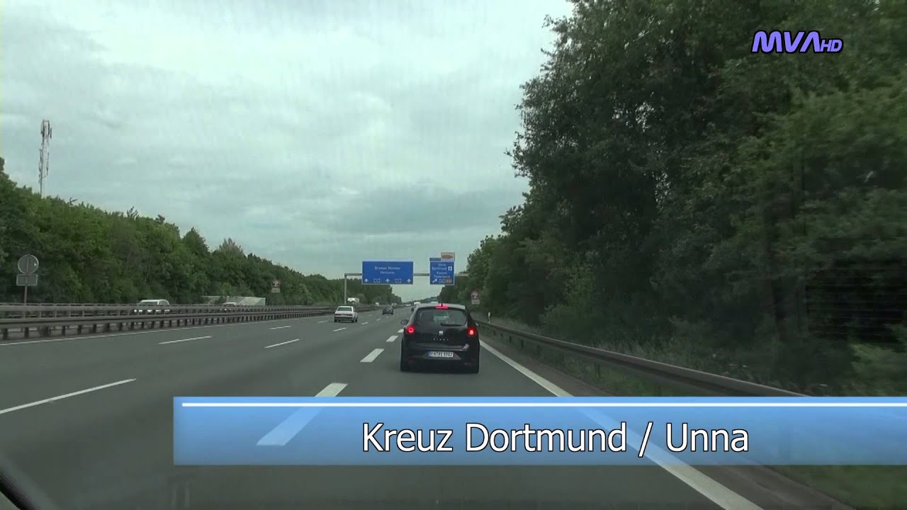 Fahrt von Hagen nach Neheim-Hüsten über die A45 /A1 /A44 /A445 /A46