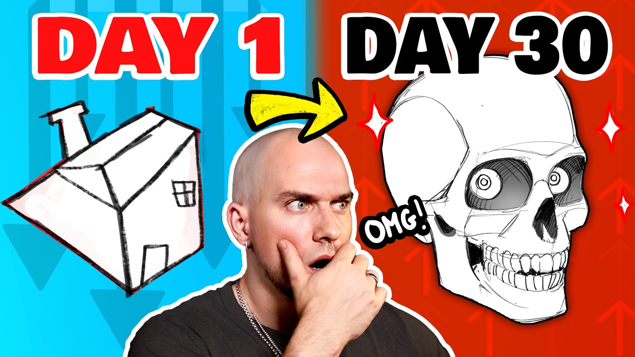 LEARN TO DRAW IN 30 DAYS ✏️ (NEW 2025 exercises + schedule)