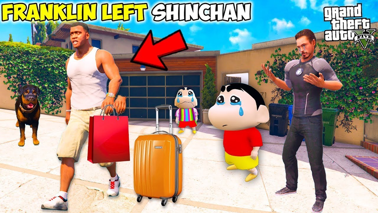 GTA 5 : Shinchan & Pinchan Left Franklin in GTA 5! (GTA 5 mods)